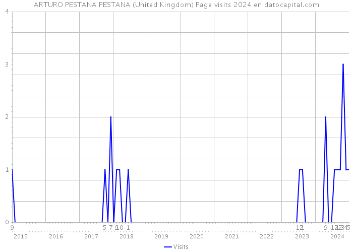 ARTURO PESTANA PESTANA (United Kingdom) Page visits 2024 