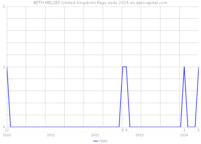 BETH MELGES (United Kingdom) Page visits 2024 