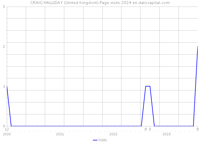 CRAIG HALLIDAY (United Kingdom) Page visits 2024 