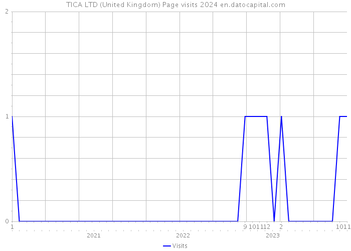 TICA LTD (United Kingdom) Page visits 2024 