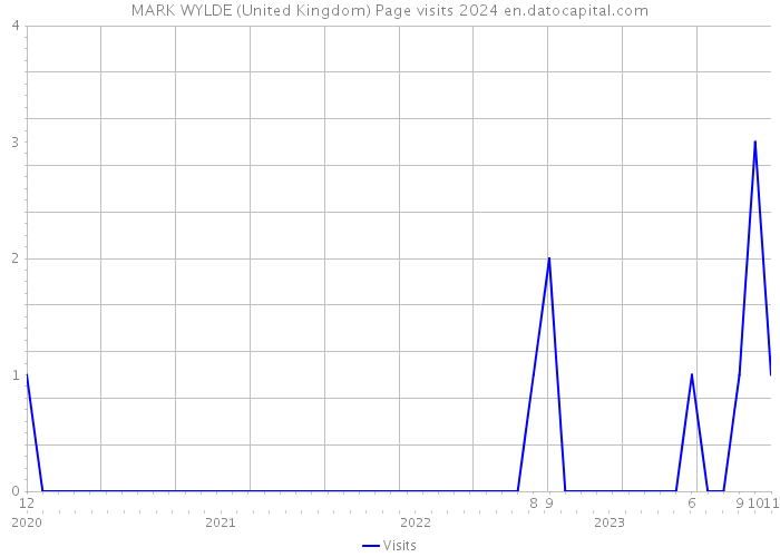 MARK WYLDE (United Kingdom) Page visits 2024 
