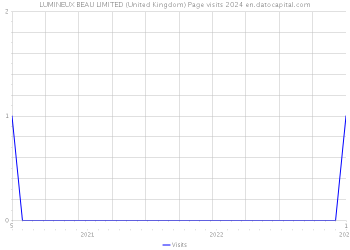 LUMINEUX BEAU LIMITED (United Kingdom) Page visits 2024 