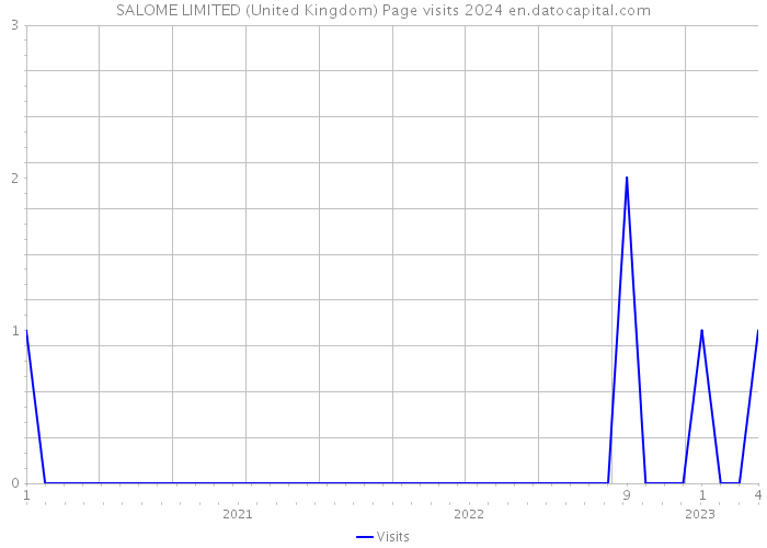 SALOME LIMITED (United Kingdom) Page visits 2024 