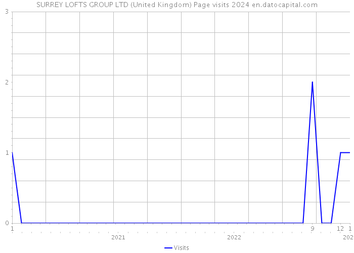 SURREY LOFTS GROUP LTD (United Kingdom) Page visits 2024 
