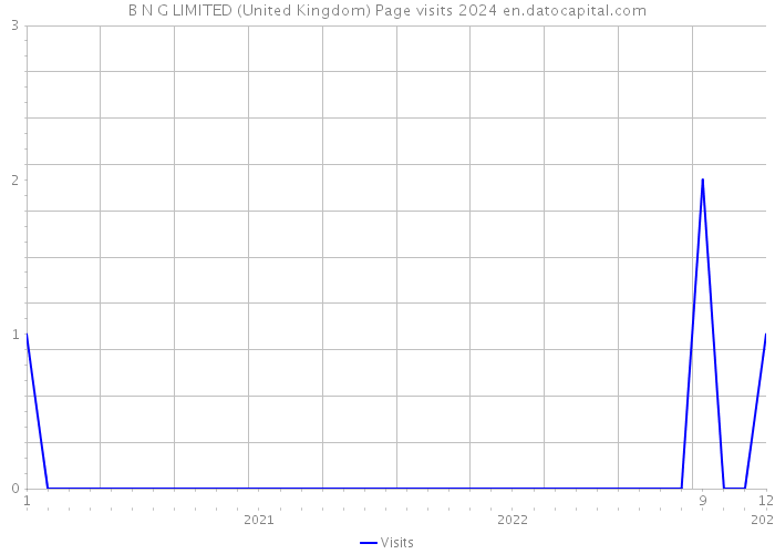 B N G LIMITED (United Kingdom) Page visits 2024 