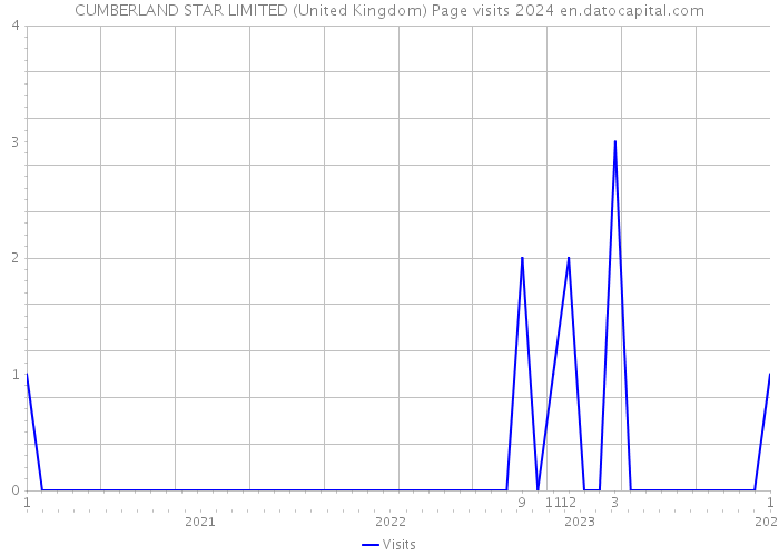 CUMBERLAND STAR LIMITED (United Kingdom) Page visits 2024 