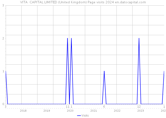 VITA CAPITAL LIMITED (United Kingdom) Page visits 2024 