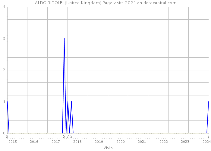 ALDO RIDOLFI (United Kingdom) Page visits 2024 