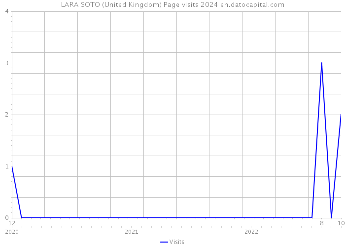 LARA SOTO (United Kingdom) Page visits 2024 