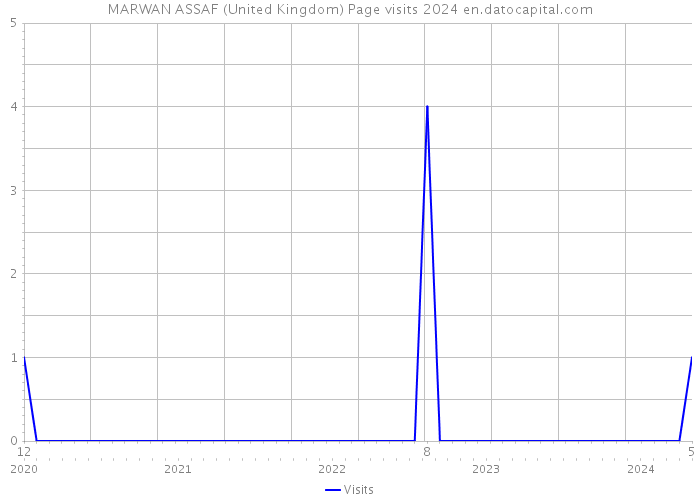 MARWAN ASSAF (United Kingdom) Page visits 2024 