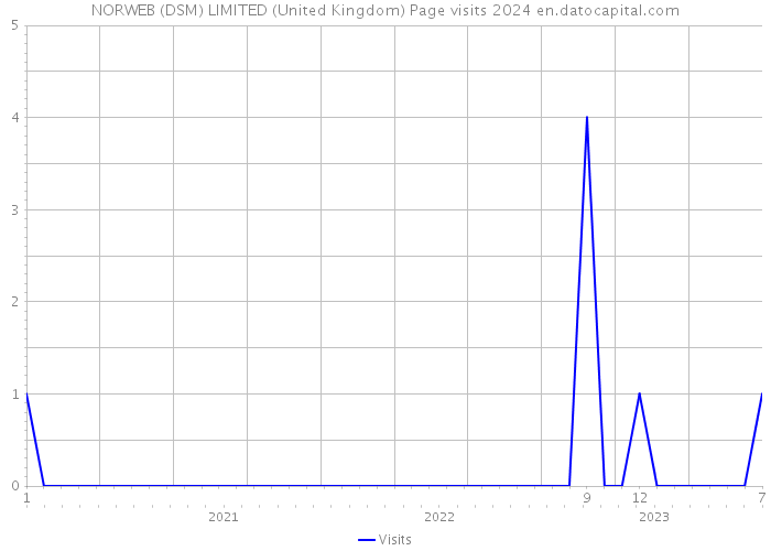 NORWEB (DSM) LIMITED (United Kingdom) Page visits 2024 