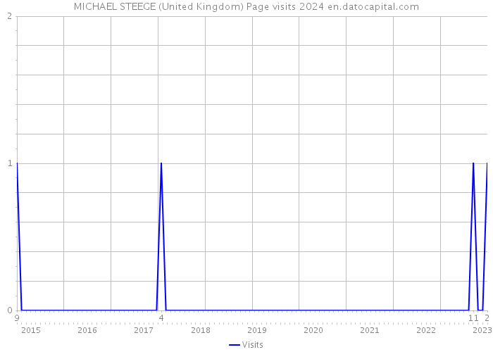 MICHAEL STEEGE (United Kingdom) Page visits 2024 