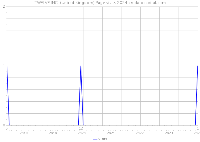 TWELVE INC. (United Kingdom) Page visits 2024 
