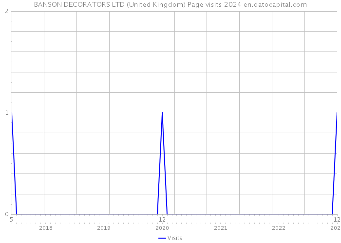 BANSON DECORATORS LTD (United Kingdom) Page visits 2024 
