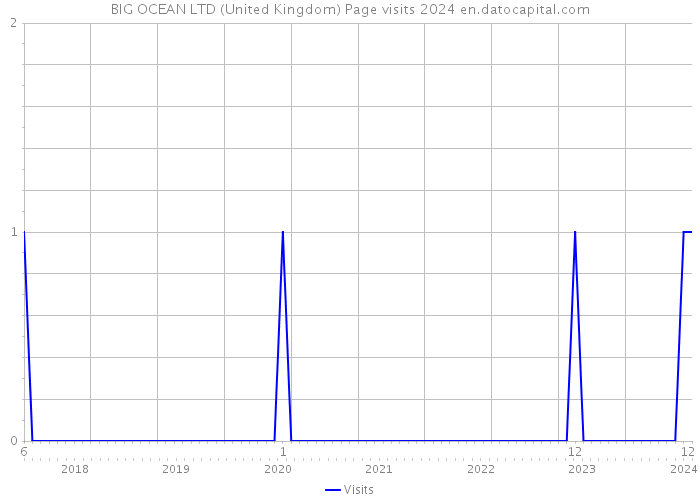 BIG OCEAN LTD (United Kingdom) Page visits 2024 