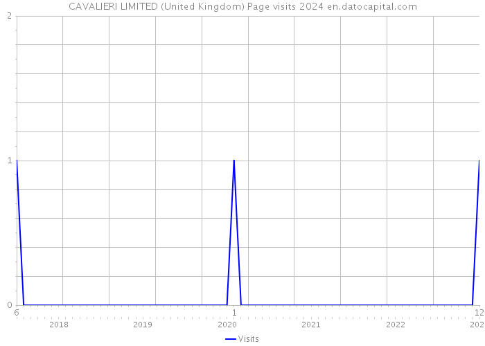 CAVALIERI LIMITED (United Kingdom) Page visits 2024 