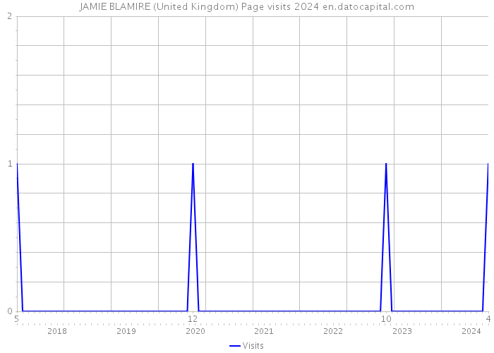 JAMIE BLAMIRE (United Kingdom) Page visits 2024 