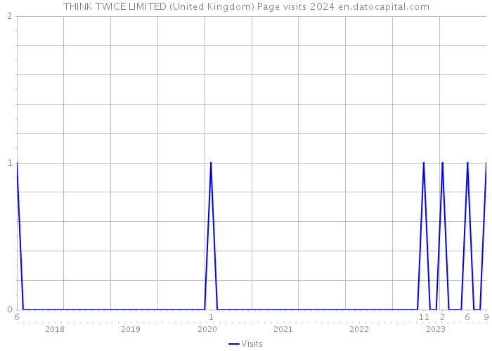 THINK TWICE LIMITED (United Kingdom) Page visits 2024 