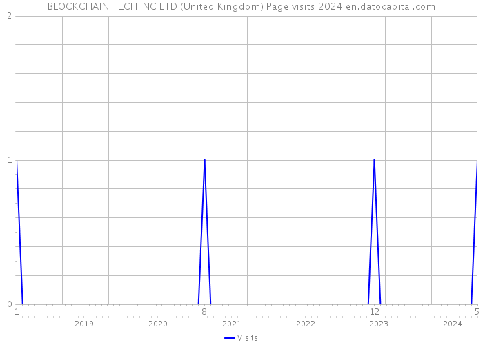 BLOCKCHAIN TECH INC LTD (United Kingdom) Page visits 2024 