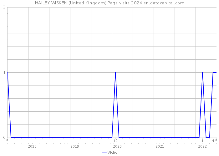 HAILEY WISKEN (United Kingdom) Page visits 2024 