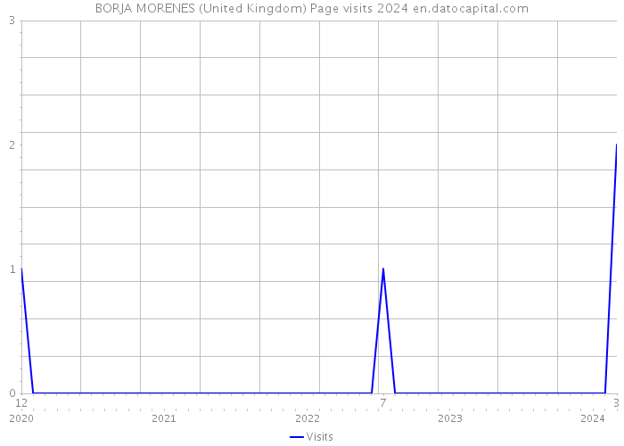 BORJA MORENES (United Kingdom) Page visits 2024 