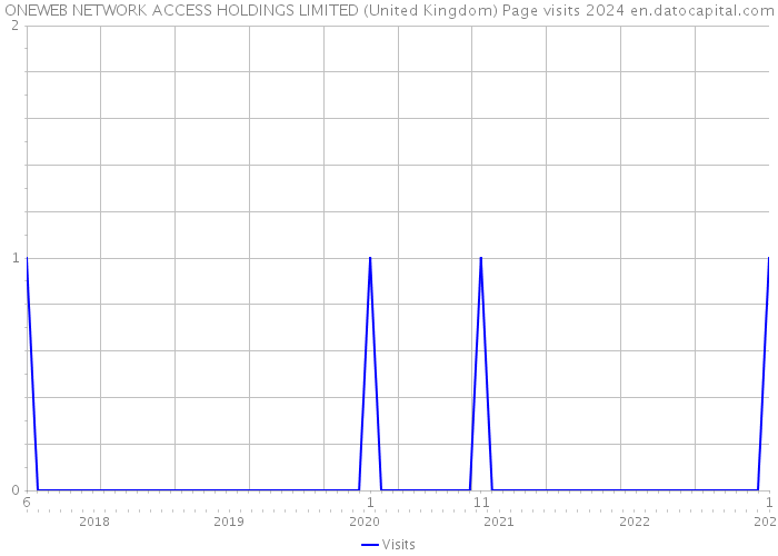 ONEWEB NETWORK ACCESS HOLDINGS LIMITED (United Kingdom) Page visits 2024 