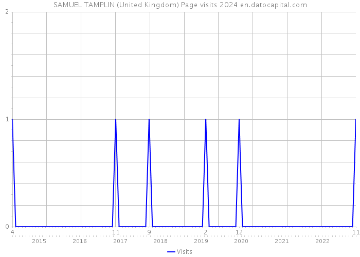 SAMUEL TAMPLIN (United Kingdom) Page visits 2024 