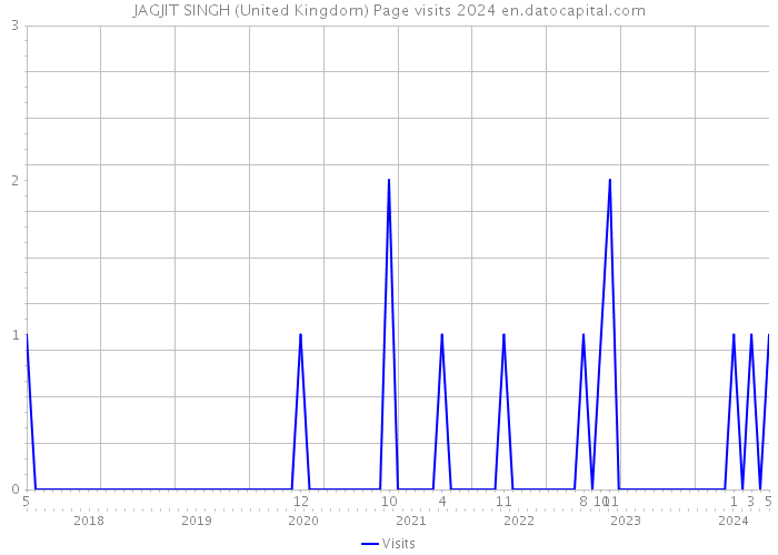 JAGJIT SINGH (United Kingdom) Page visits 2024 