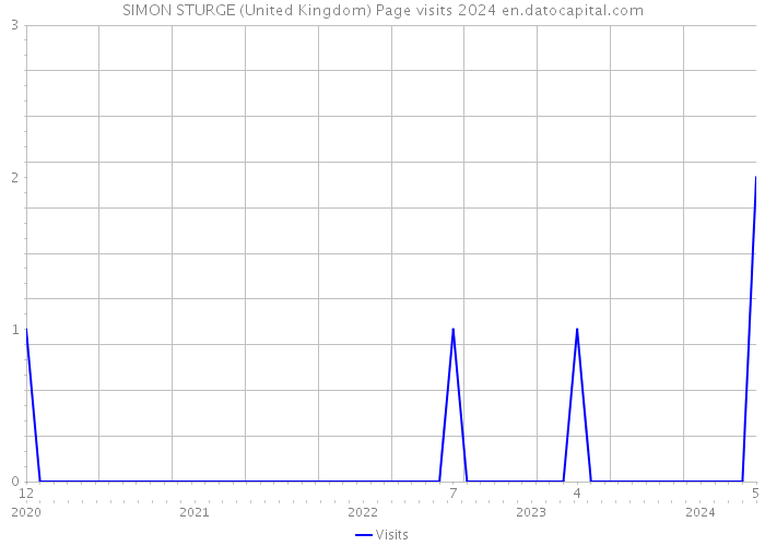 SIMON STURGE (United Kingdom) Page visits 2024 