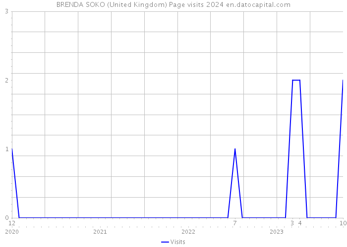 BRENDA SOKO (United Kingdom) Page visits 2024 