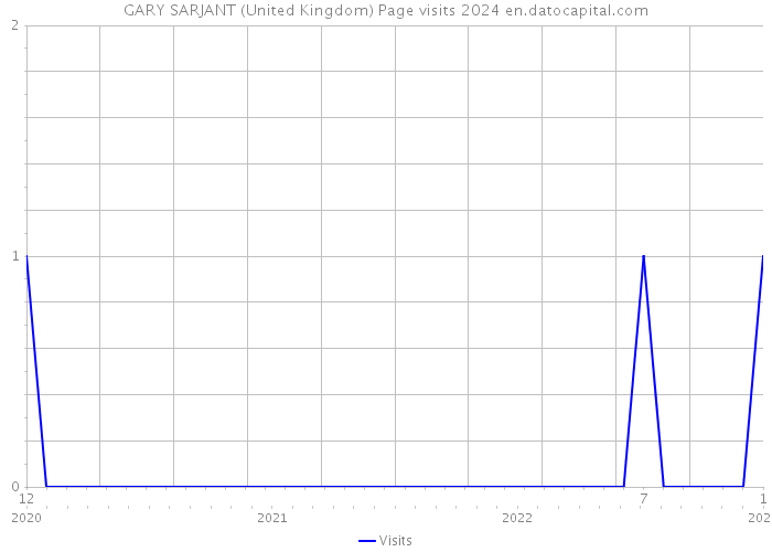 GARY SARJANT (United Kingdom) Page visits 2024 