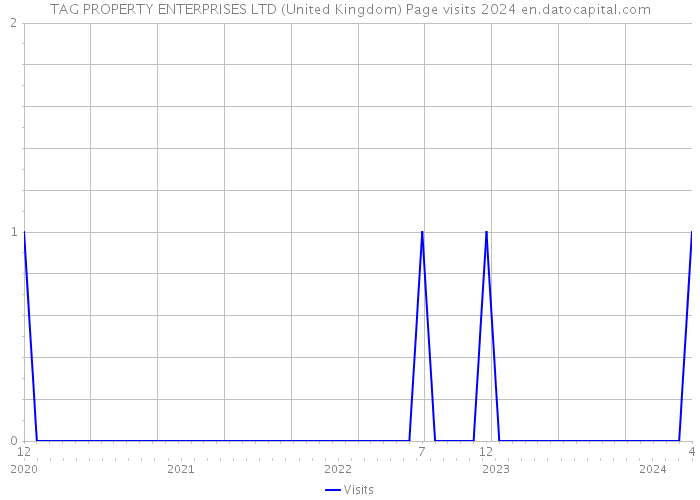TAG PROPERTY ENTERPRISES LTD (United Kingdom) Page visits 2024 
