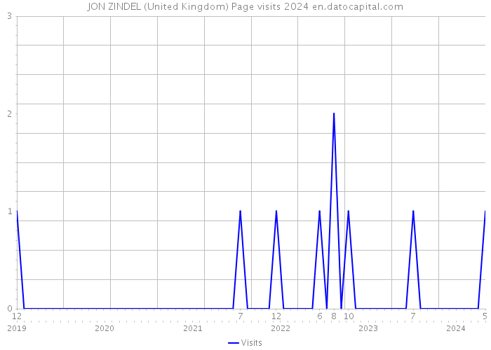 JON ZINDEL (United Kingdom) Page visits 2024 