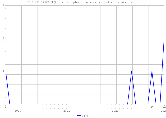 TIMOTHY COXON (United Kingdom) Page visits 2024 