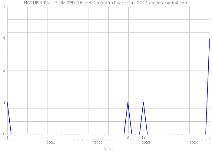HORNE & BANKS LIMITED (United Kingdom) Page visits 2024 