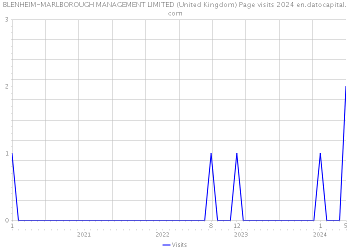 BLENHEIM-MARLBOROUGH MANAGEMENT LIMITED (United Kingdom) Page visits 2024 