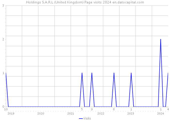 Holdings S.A.R.L (United Kingdom) Page visits 2024 
