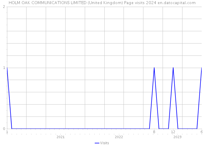 HOLM OAK COMMUNICATIONS LIMITED (United Kingdom) Page visits 2024 