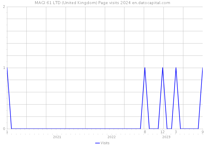 MAGI 61 LTD (United Kingdom) Page visits 2024 