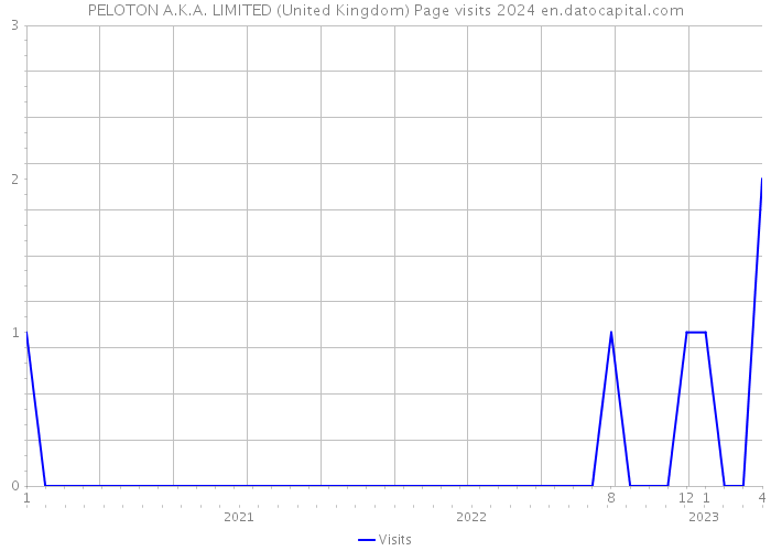 PELOTON A.K.A. LIMITED (United Kingdom) Page visits 2024 