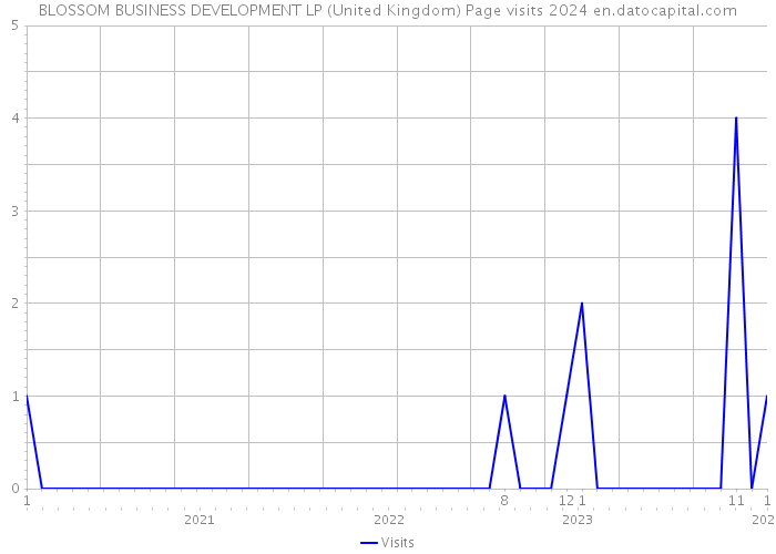 BLOSSOM BUSINESS DEVELOPMENT LP (United Kingdom) Page visits 2024 
