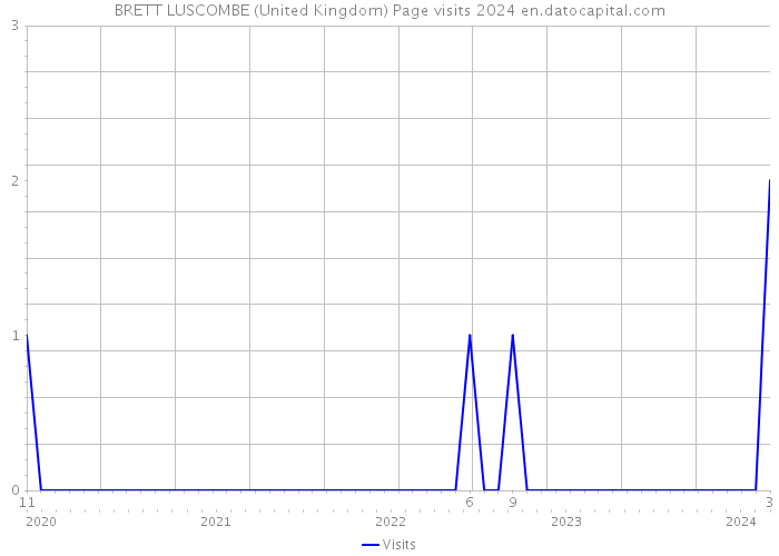 BRETT LUSCOMBE (United Kingdom) Page visits 2024 