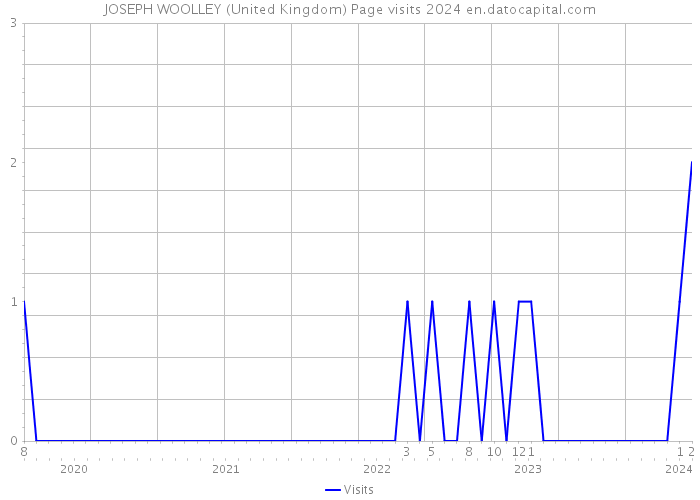 JOSEPH WOOLLEY (United Kingdom) Page visits 2024 