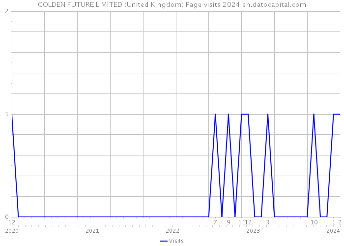GOLDEN FUTURE LIMITED (United Kingdom) Page visits 2024 