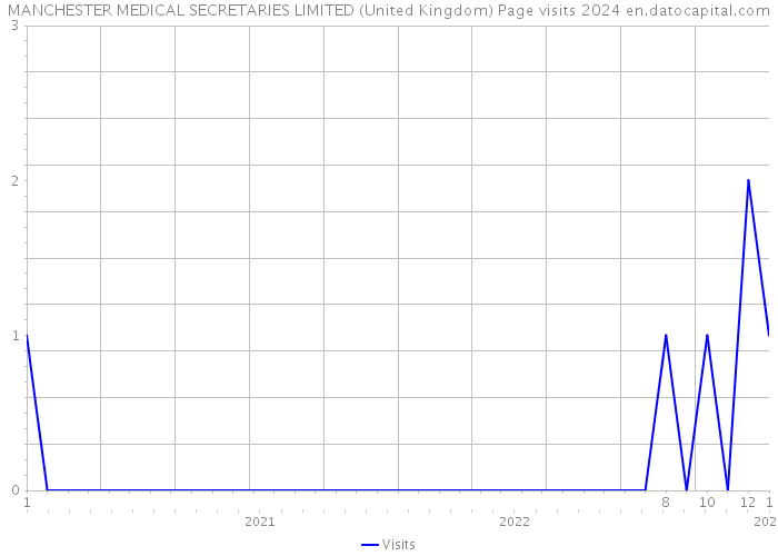 MANCHESTER MEDICAL SECRETARIES LIMITED (United Kingdom) Page visits 2024 