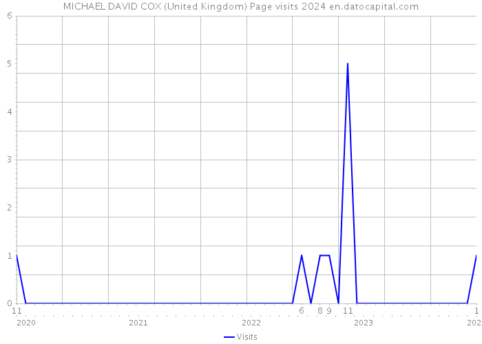 MICHAEL DAVID COX (United Kingdom) Page visits 2024 
