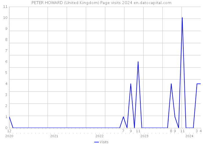 PETER HOWARD (United Kingdom) Page visits 2024 