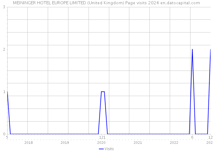 MEININGER HOTEL EUROPE LIMITED (United Kingdom) Page visits 2024 