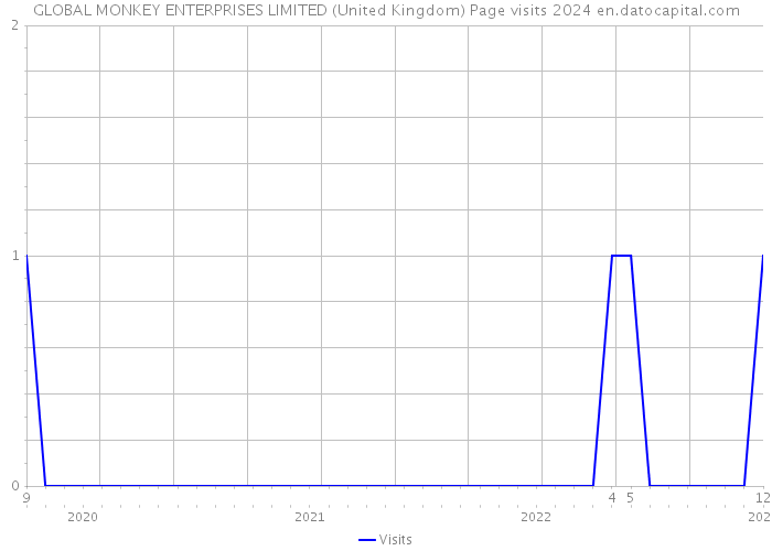 GLOBAL MONKEY ENTERPRISES LIMITED (United Kingdom) Page visits 2024 