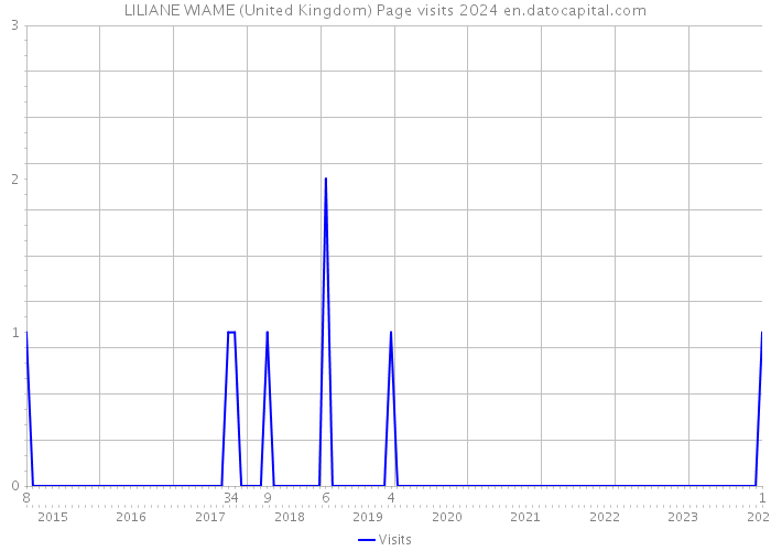 LILIANE WIAME (United Kingdom) Page visits 2024 